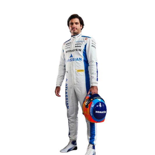 Carlos Sainz F1 Race Replica Williams Motorsport Suit Front View