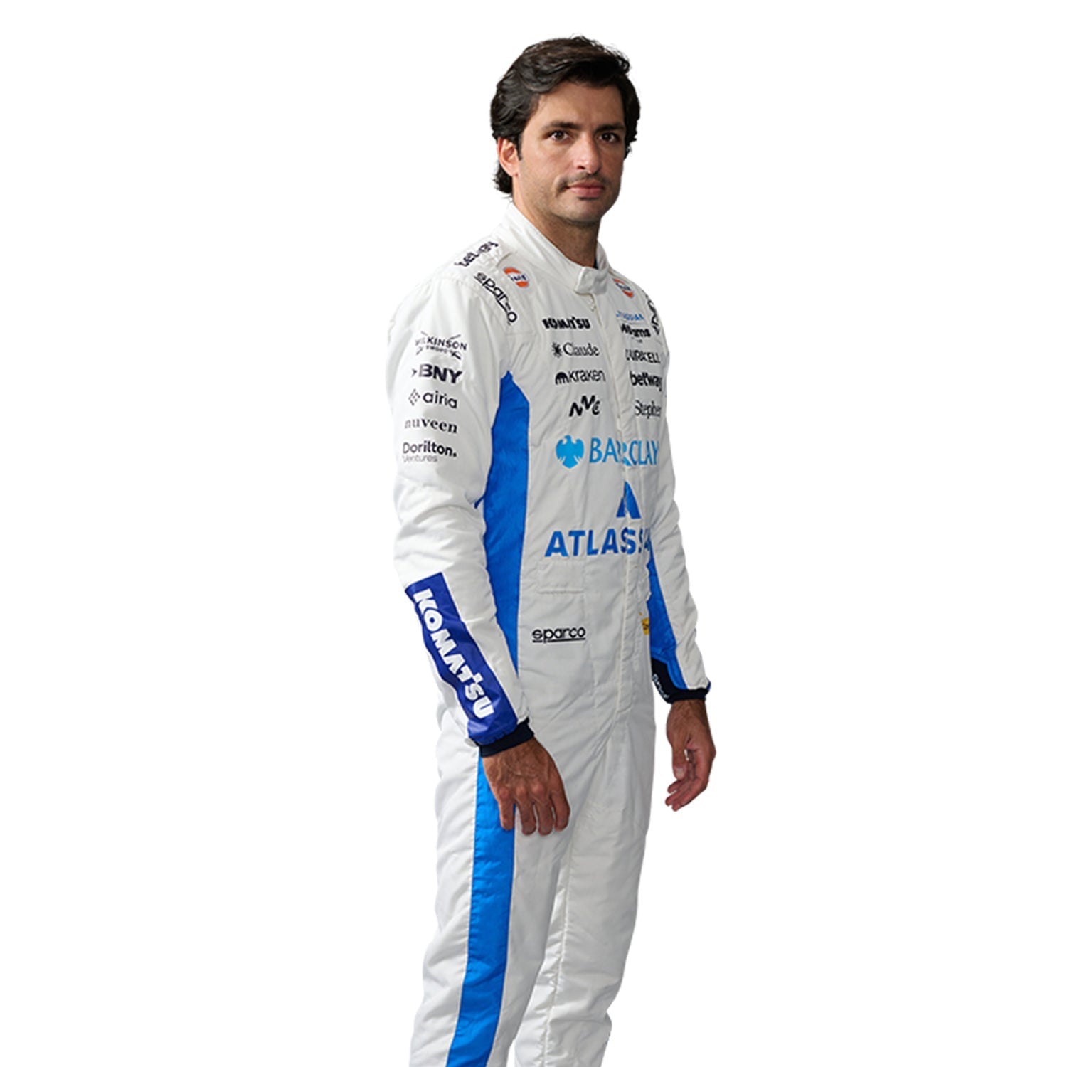 Carlos Sainz F1 Race Replica Williams Driver Suit Back View