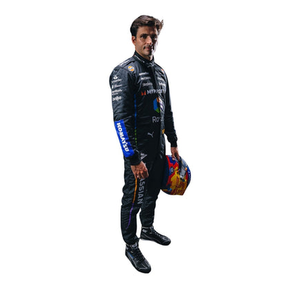 Carlos Sainz F1 Race Replica Williams Las Vegas GP Motorsport Suit Left View
