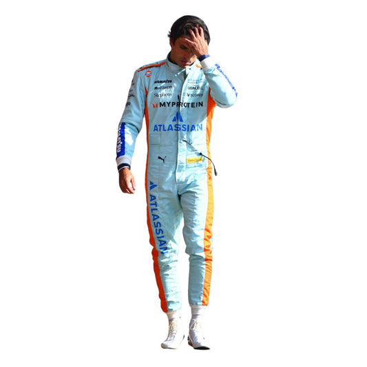 Carlos Sainz F1 Race Replica Williams Sao Paul GP Grand Prix Suit Front View