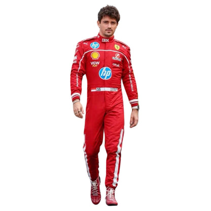 Charles Leclerc F1 Race Replica Ferrari Grand Prix Suit Front View