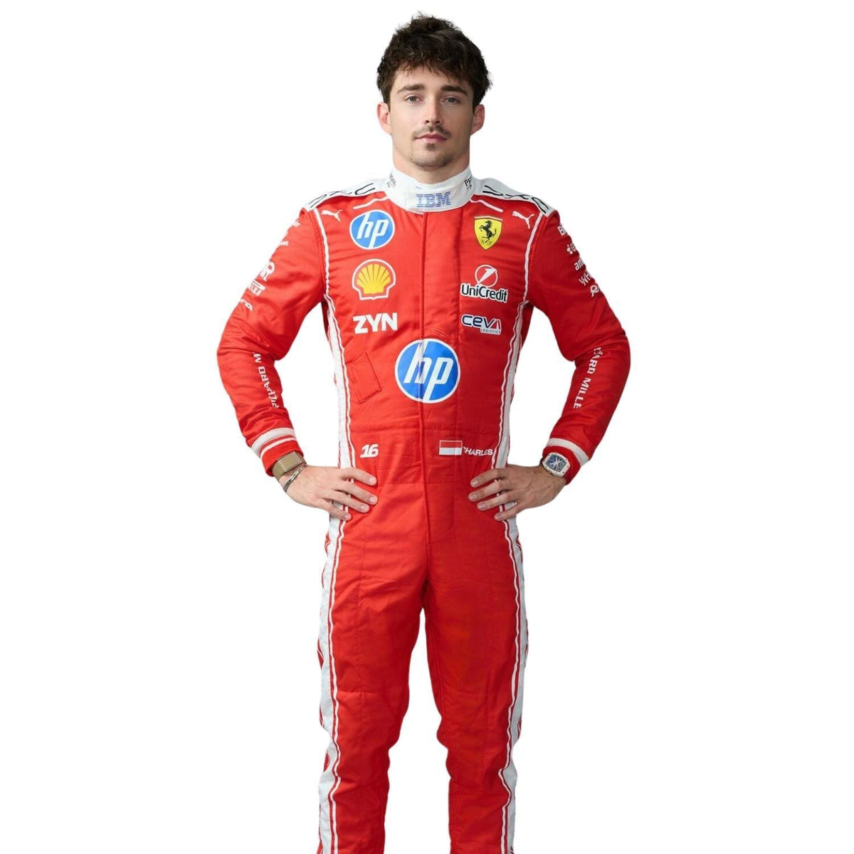 Charles Leclerc F1 Race Ferrari Grand Prix 2026 Suit Close View