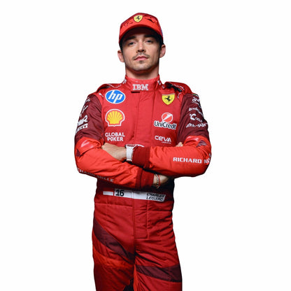 Charles Leclerc F1 Race Replica Ferrari Las Vegas GP Motorsport Suit Front View