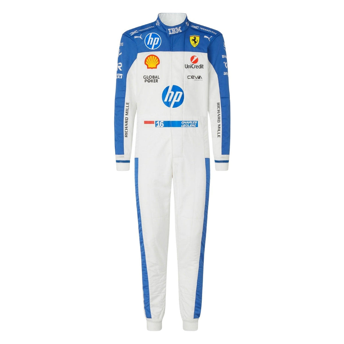 Charles Leclerc F1 Race Replica Ferrari Miami GP Motorsport Suit Front View