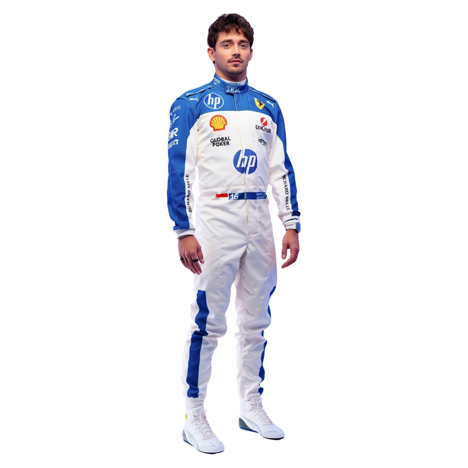 Charles Leclerc F1 Race Replica Ferrari Miami GP Motorsport Suit Front View