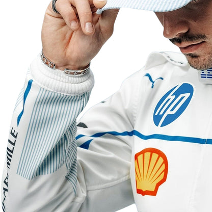 Charles Leclerc F1 Race Ferrari Monaco GP Grand Prix Suit Close-Up View