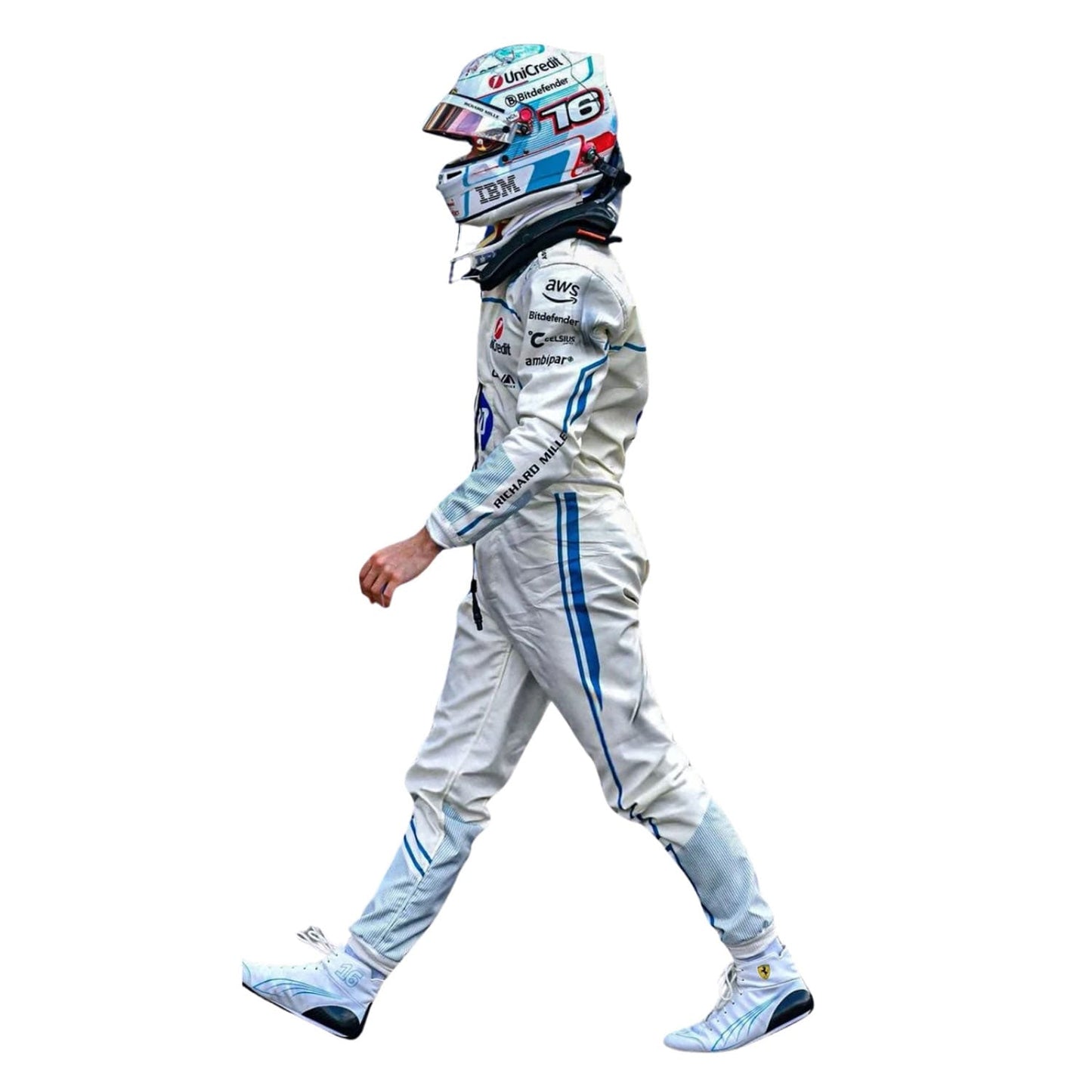Charles Leclerc F1 Race Ferrari Monaco GP Grand Prix Suit Fit View
