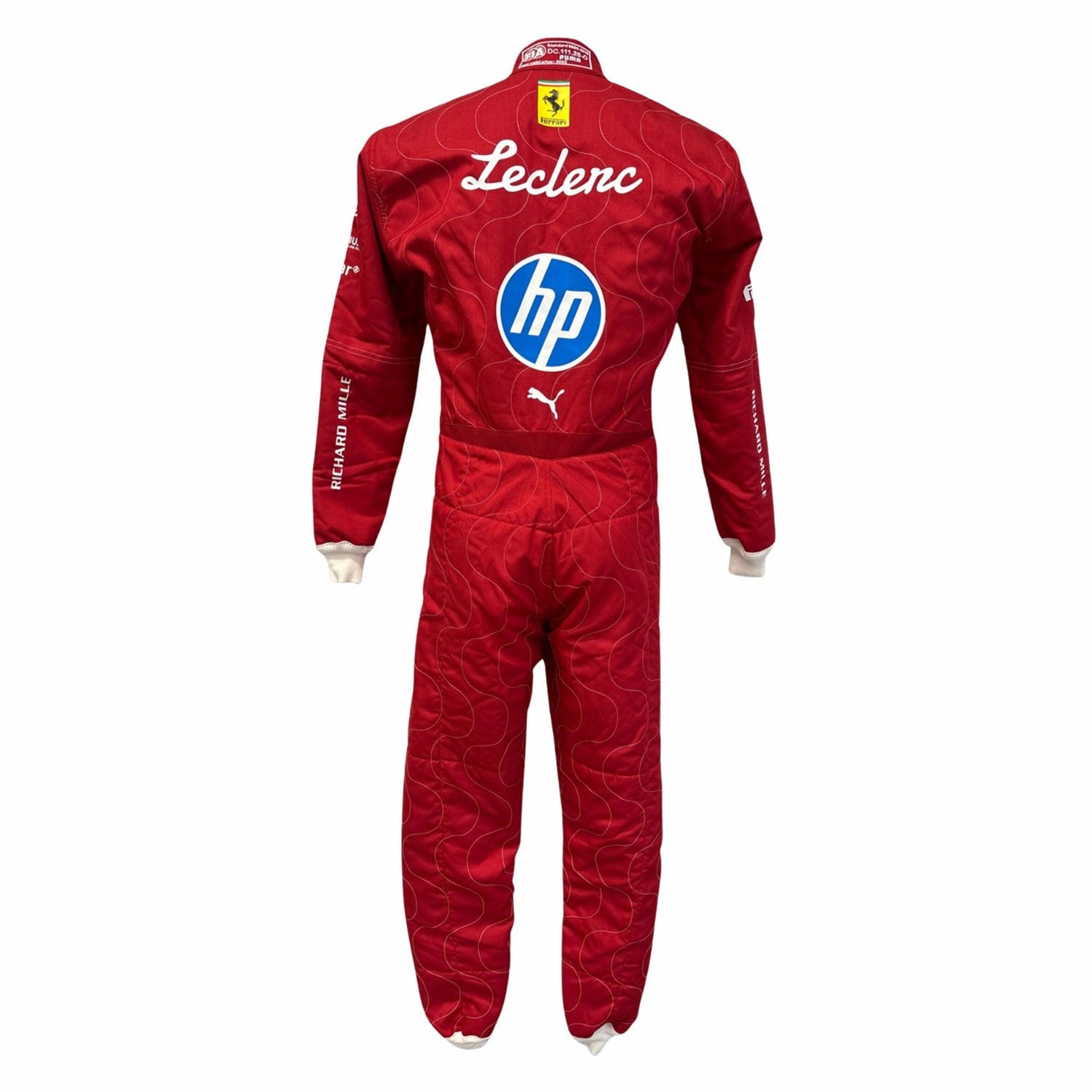 Charles Leclerc F1 Race Ferrari Monza GP Motorsport Suit Full View