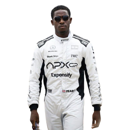 Joshua Pearce (Damson Idris) F1 The Movie Racing APXGP Driver Suit Back View