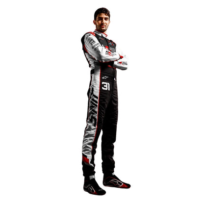 Esteban Ocon F1 Race Haas Driver Suit Full View
