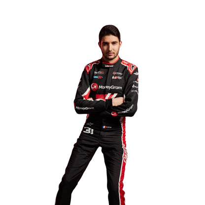 Esteban Ocon F1 Race Replica Haas Grand Prix Suit Side View