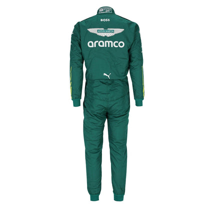 Fernando Alonso F1 Race Aston Martin Driver Suit Full View