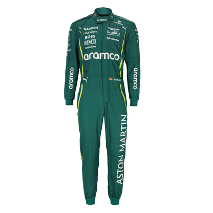 Fernando Alonso F1 Race Aston Martin Motorsport Suit Detail View