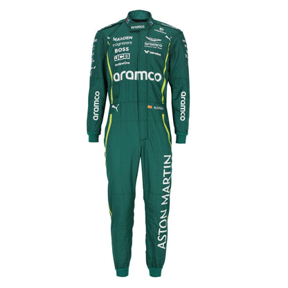 Fernando Alonso F1 Race Aston Martin Grand Prix Suit Front View