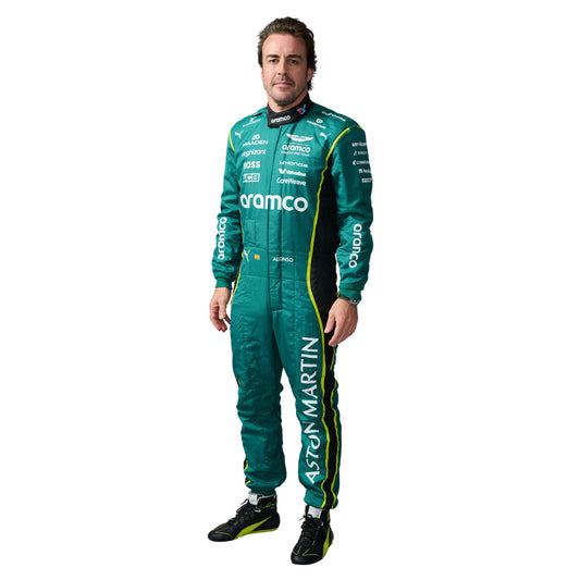 Fernando Alonso F1 Race Replica Aston Martin Grand Prix Suit Left View