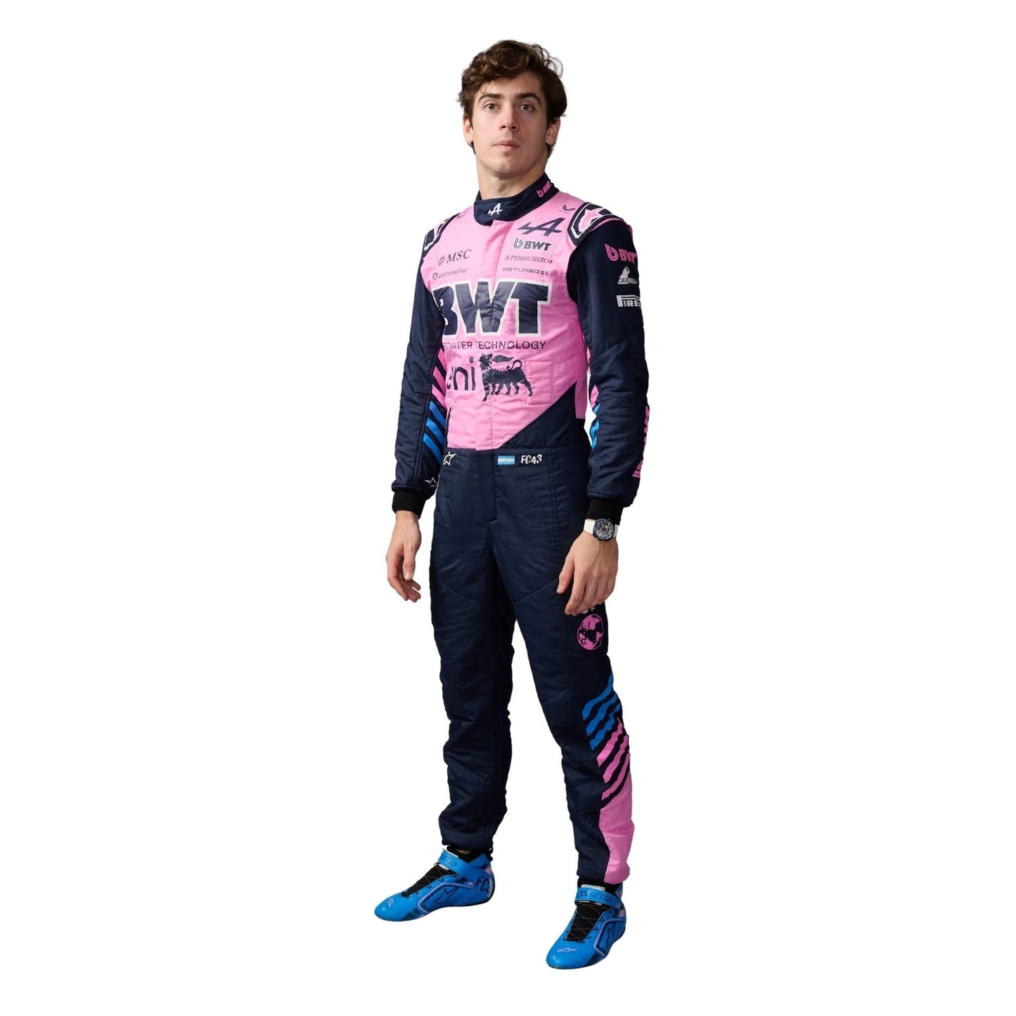 Franco Colapinto F1 Race Replica Alpine Grand Prix Suit Front View