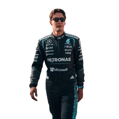 George Russell F1 Race Mercedes Grand Prix Suit Full View