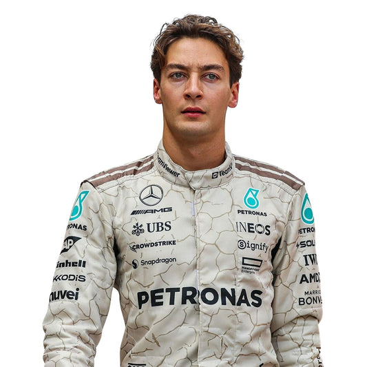 George Russell F1 Race Replica Mercedes USA Austin GP Motorsport Suit Back View
