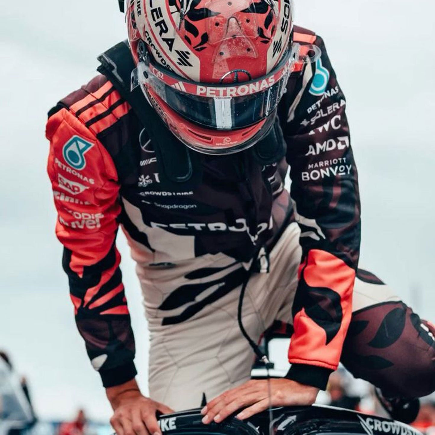 George Russell F1 Race Replica Mercedes Miami GP Grand Prix Suit Full View