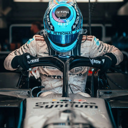 George Russell F1 Race Replica Mercedes USA Austin GP Driver Suit Close-Up View