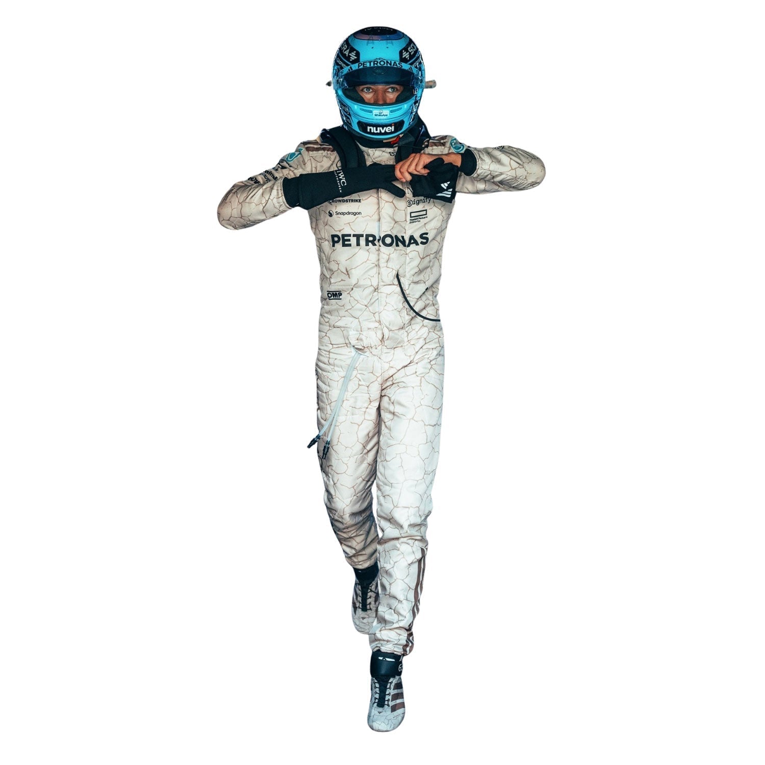 George Russell F1 Race Replica Mercedes USA Austin GP Grand Prix Suit Side View