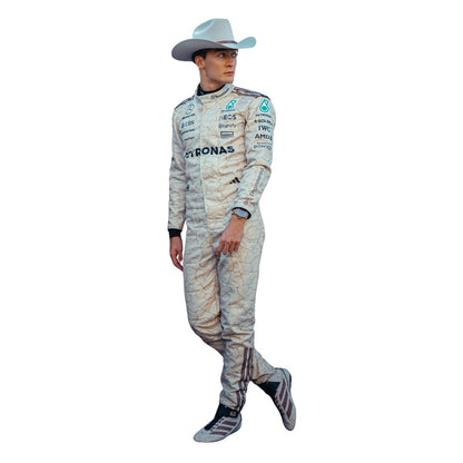 George Russell F1 Race Replica Mercedes USA Austin GP Grand Prix Suit Full View