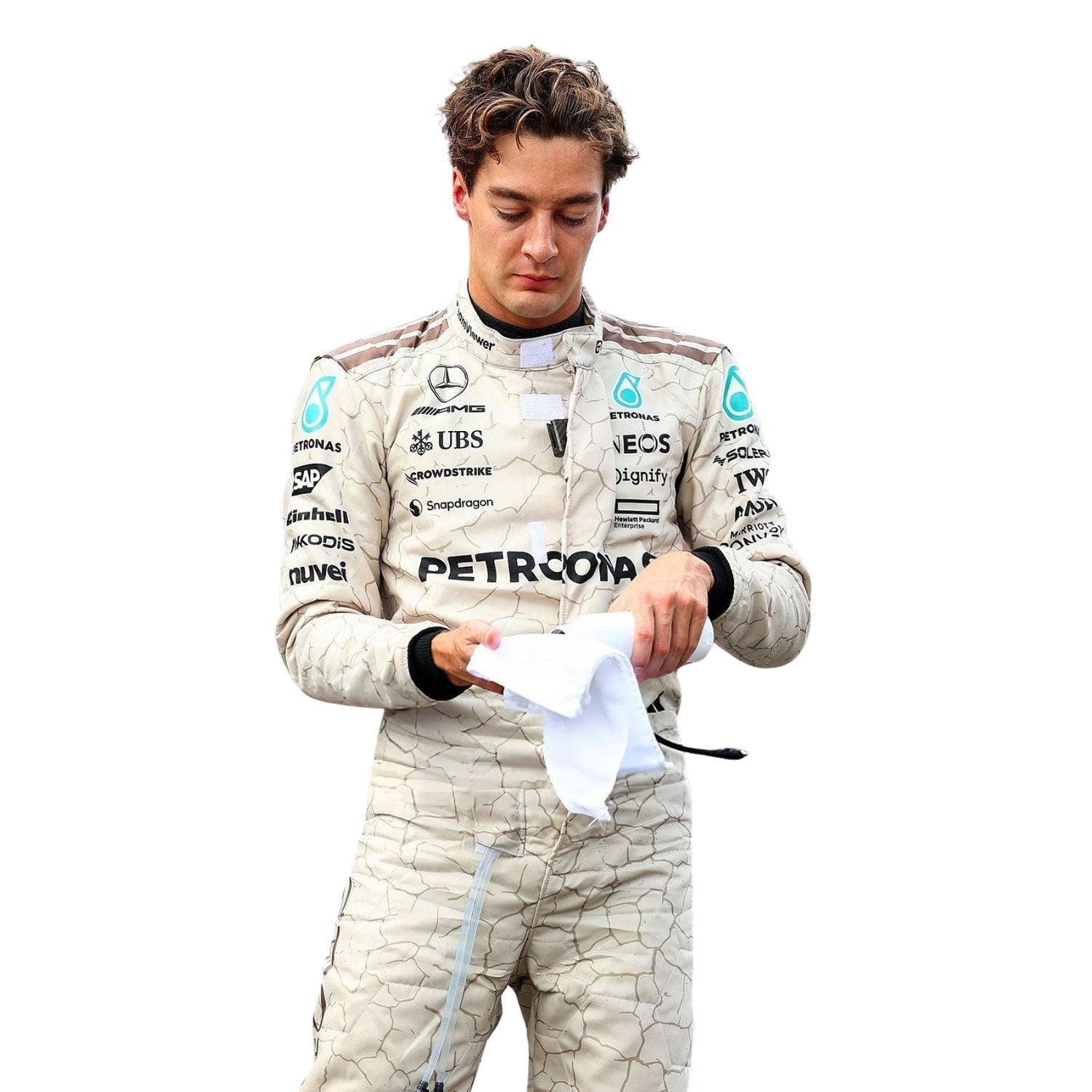 George Russell F1 Race Replica Mercedes USA Austin GP Grand Prix Suit Front View