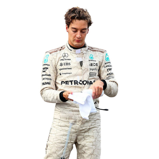George Russell F1 Race Replica Mercedes USA Austin GP Grand Prix Suit Front View