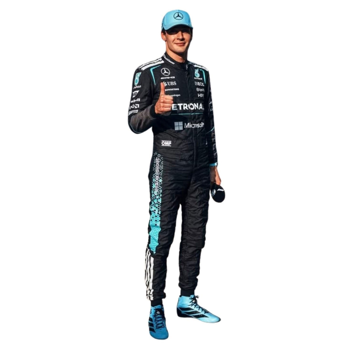 George Russell F1 Race Mercedes Grand Prix Suit Right View
