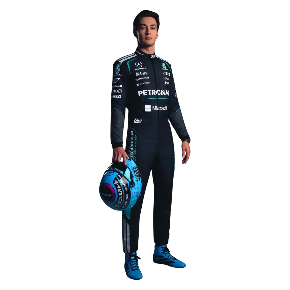 George Russell F1 Race Mercedes Grand Prix Suit Right View