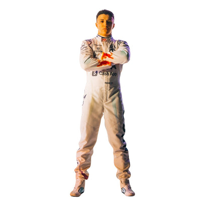 Isack Hadjar F1 Race Replica VCARB Las Vegas Driver Suit Back View