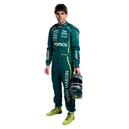Lance Stroll F1 Race Aston Martin Motorsport Suit Front View