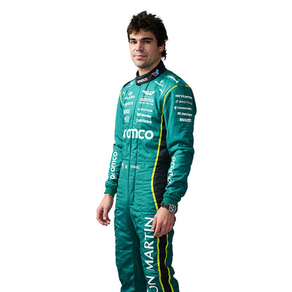 Lance Stroll F1 Race Replica Aston Martin Grand Prix Suit Front View