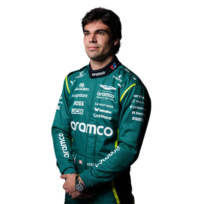 Lance Stroll F1 Race Replica Aston Martin Grand Prix Suit Side View