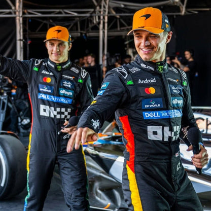 Lando Norris F1 Race Replica McLaren Silverstone British GP Motorsport Suit Action Shot