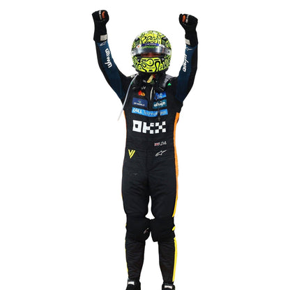 Lando Norris F1 Race McLaren Abu Dhabi GP Motorsport Suit Back View