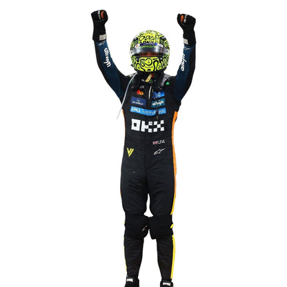 Lando Norris F1 Race McLaren Abu Dhabi GP Grand Prix Suit Close View