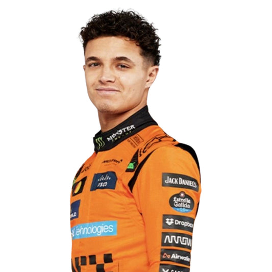 Lando Norris F1 Race Replica McLaren Grand Prix Suit Close View