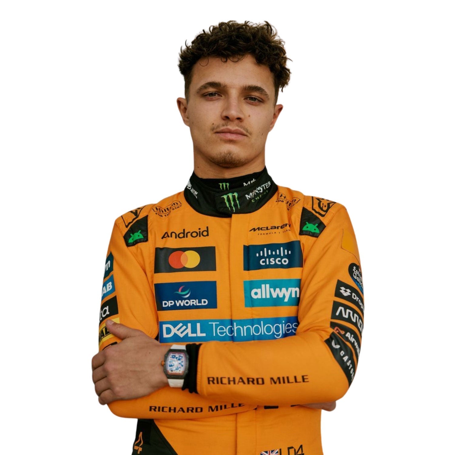 Lando Norris F1 Race Replica McLaren Motorsport Suit Back View