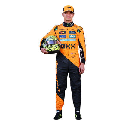 Lando Norris F1 Race Replica McLaren Grand Prix Suit Studio Shot