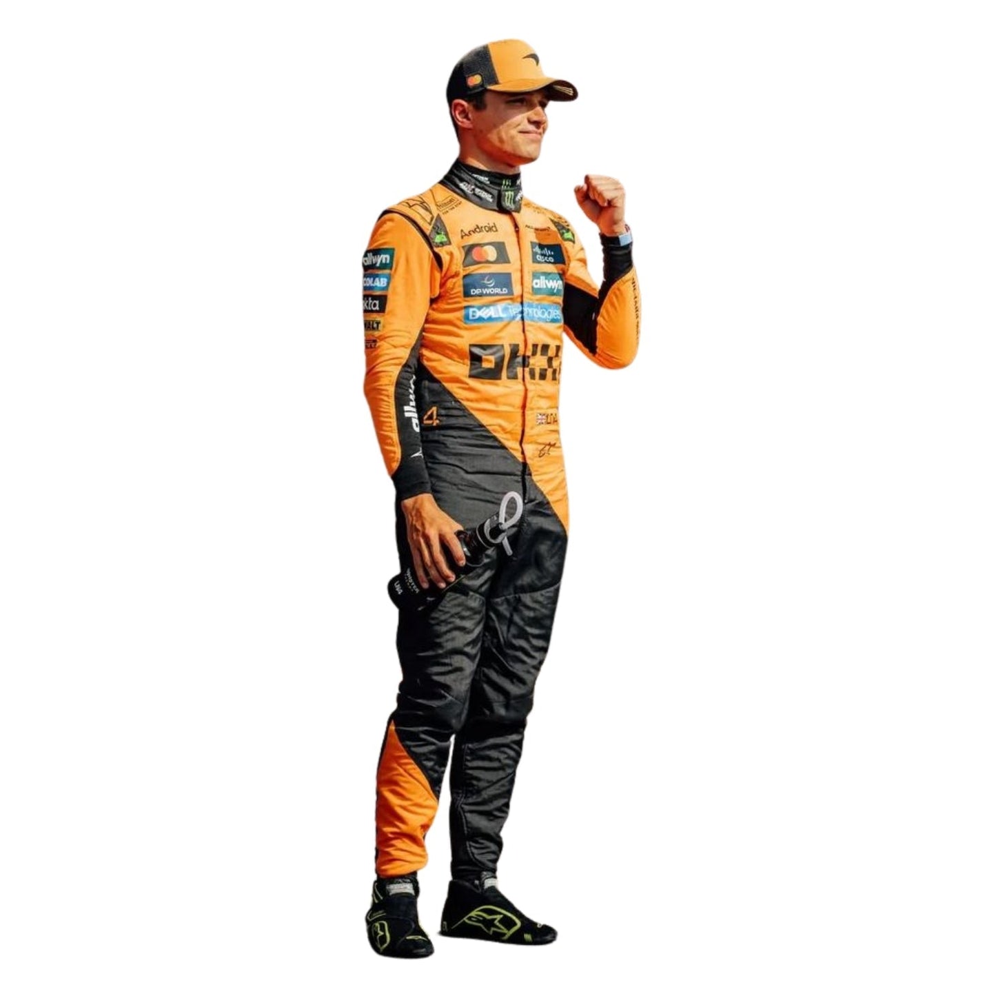 Lando Norris F1 Race Replica McLaren Motorsport Suit Logo Detail View