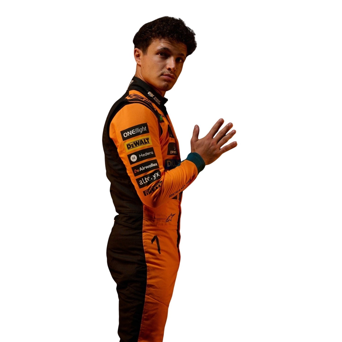 Lando Norris F1 Race McLaren Grand Prix Suit Full View