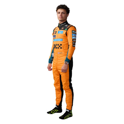 Lando Norris F1 Race McLaren Grand Prix Suit Back View