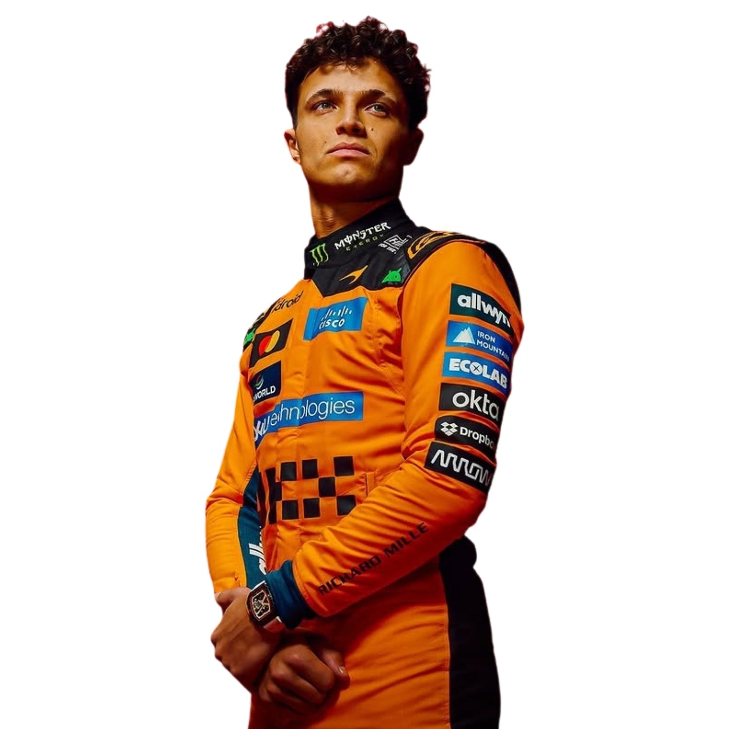 Lando Norris F1 Race McLaren Driver Suit Front View