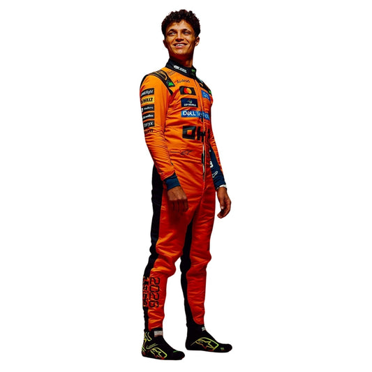 Lando Norris F1 Race McLaren Motorsport Suit Right Side View