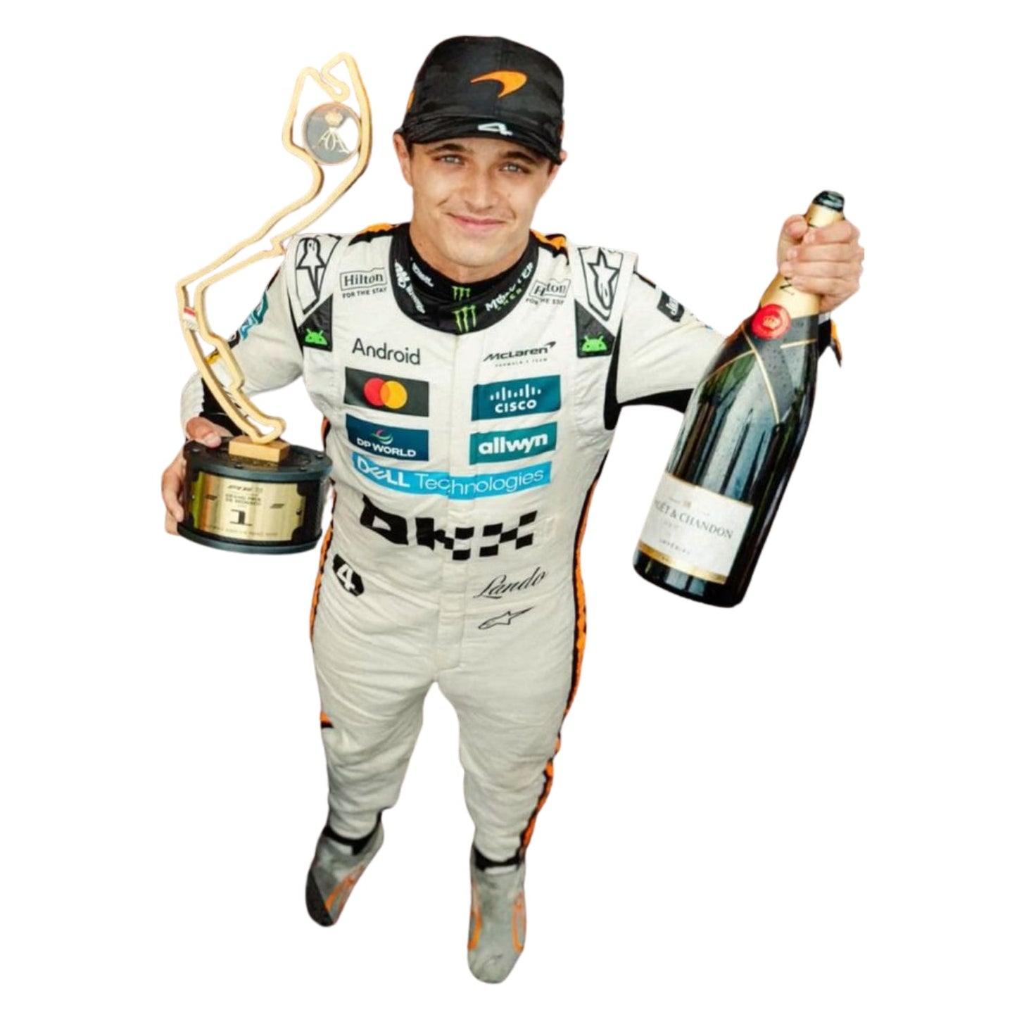 Lando Norris F1 Race McLaren Monaco GP Grand Prix Suit Action Shot