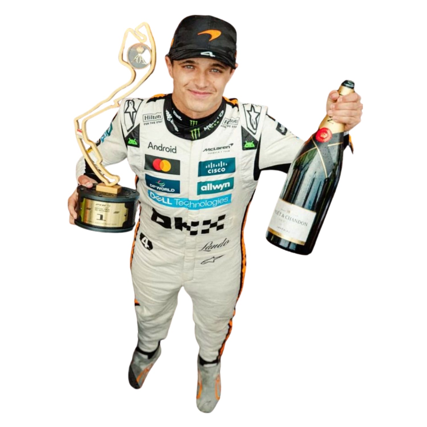 Lando Norris F1 Race McLaren Monaco GP Grand Prix Suit Action Shot