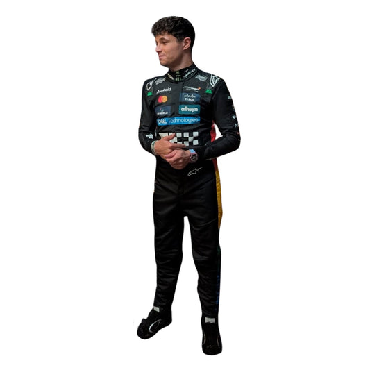 Lando Norris F1 Race Replica McLaren Silverstone British GP Motorsport Suit Left View