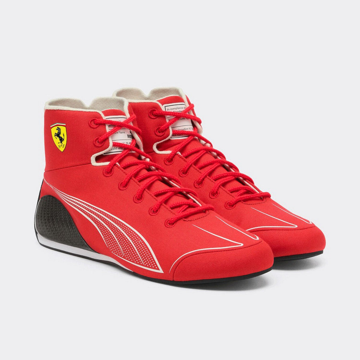 Lewis Hamilton 2026 Racing Shoes Replica in red, with logo-style graphics across the upper. Race day attire footwear that matches any racing jumpsuit.