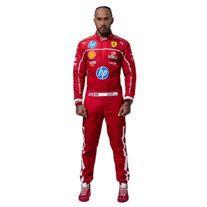 Lewis Hamilton F1 Race Ferrari Grand Prix Suit Front View